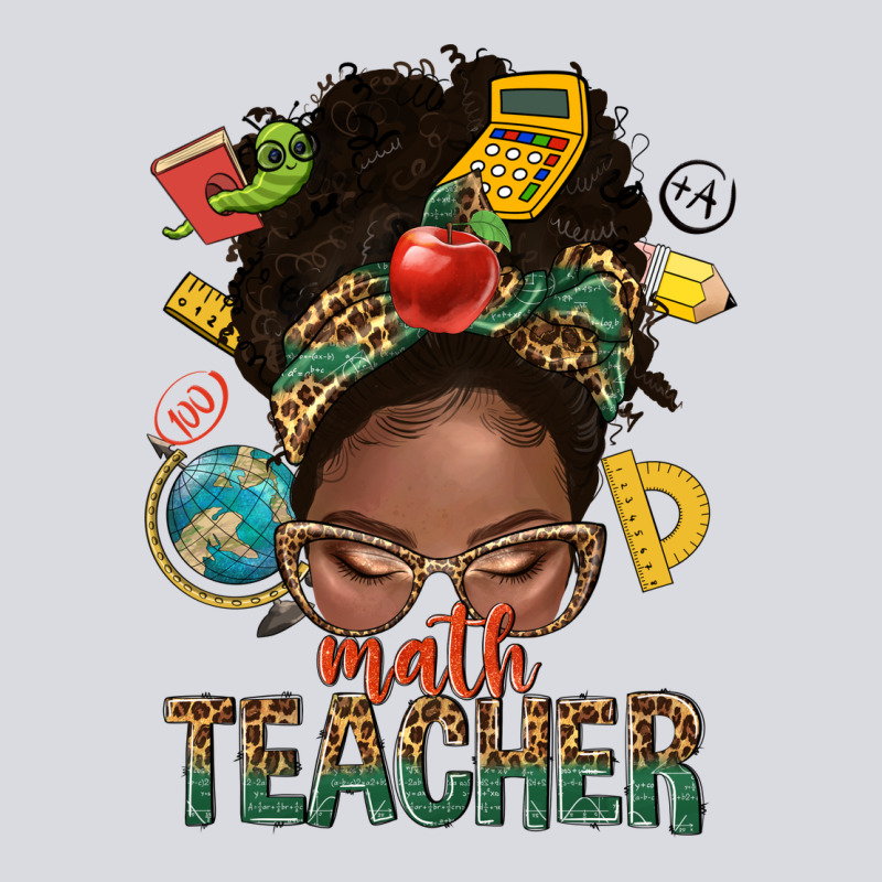 Math Teacher Life Afro Messy Bun Zipper Hoodie by NancyCooperArtShop | Teevron