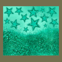 Green Glitter Star Vintage Hoodie | Teevron