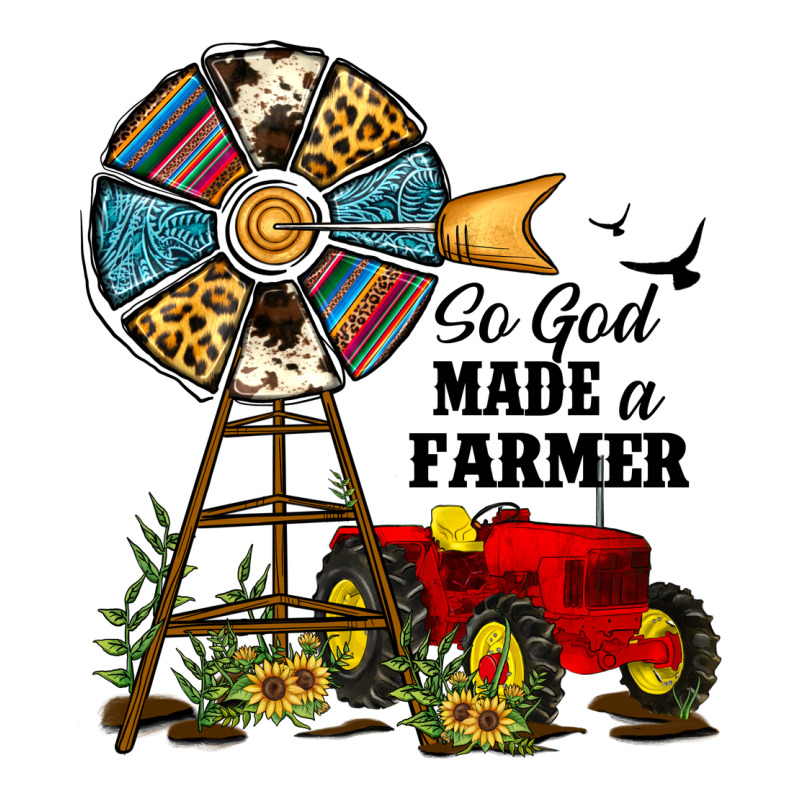 So God Made A Farmer Ladies Tee by JahusDesignShop | Teevron