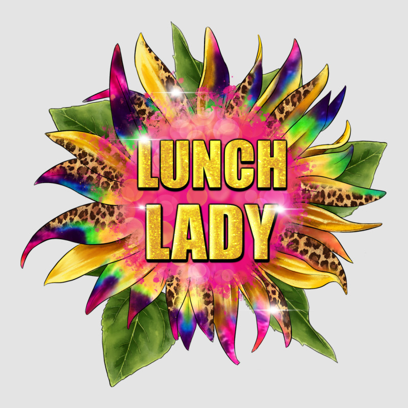 Lunch Lady Tie Dye Sunflower Premium Sweatshirt by BarkalooDesign | Teevron