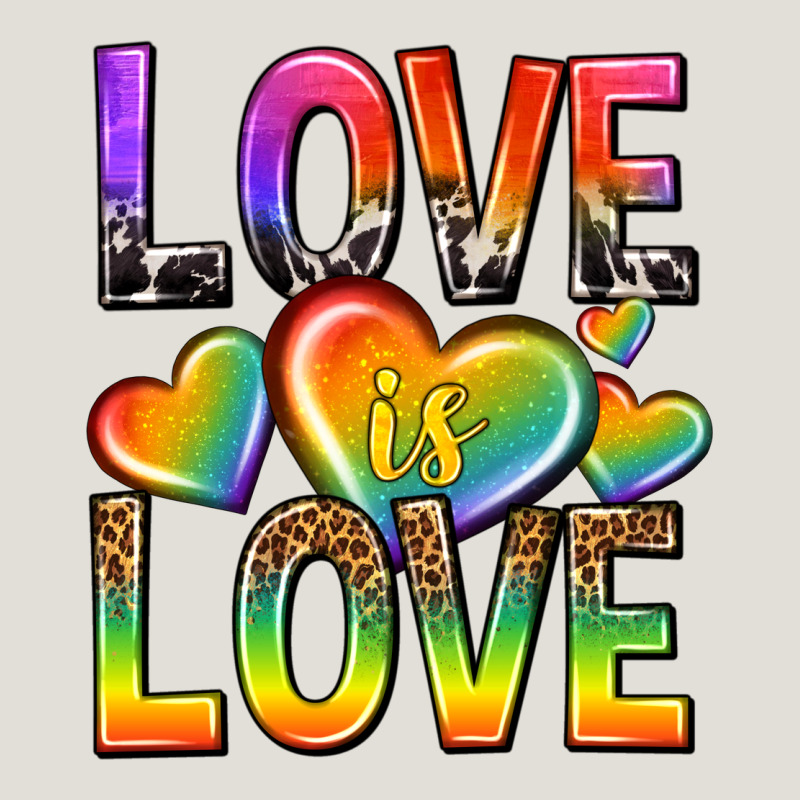 Love Is Love With Hearts Heavy Core Tee by texasbilliewilder | Teevron