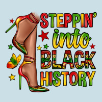 Steppin Into Black History Ladies Tee | Teevron