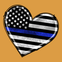 American Thin Blue Line Flag Urban Heavy Tee | Teevron