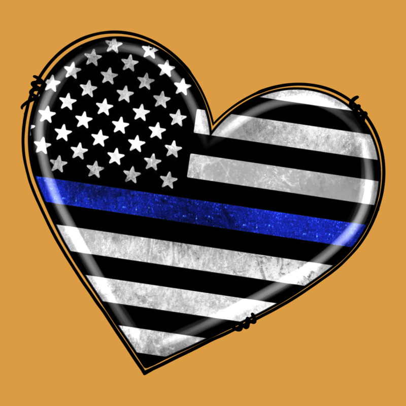 American Thin Blue Line Flag Urban Heavy Tee by Artiststas | Teevron