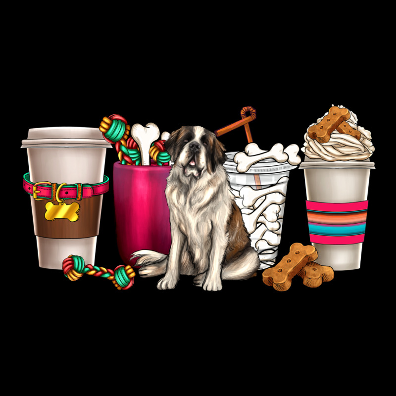 St. Bernard Dog Coffee Cups Ladies Tee by texasbilliewilder | Teevron