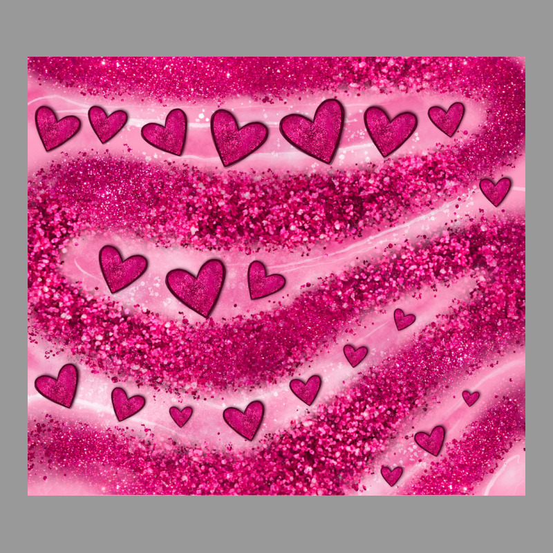 Pink Glitter Heart Vintage Hoodie by JahusDesignShop | Teevron