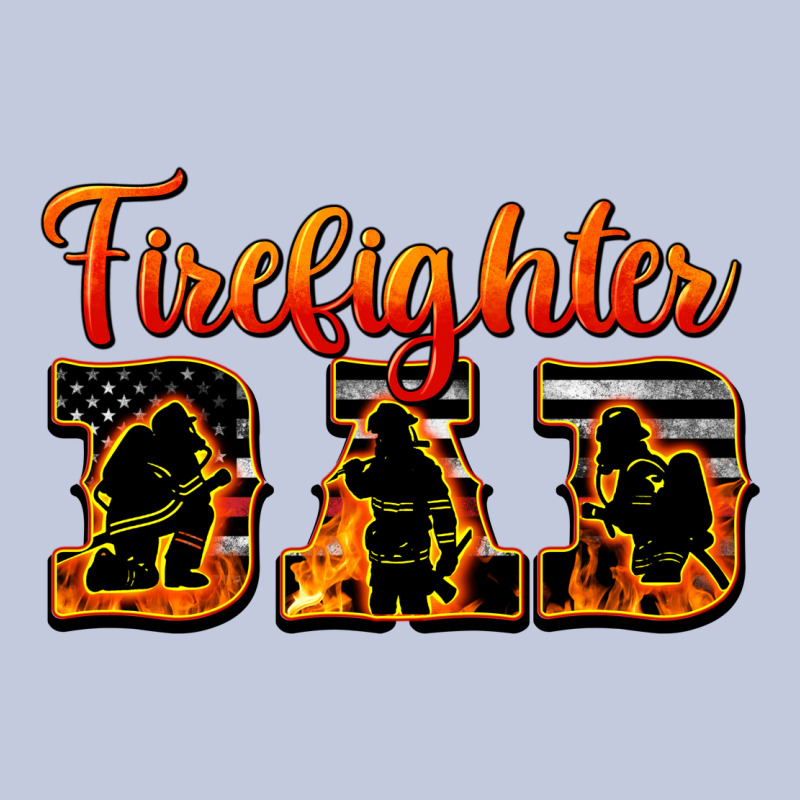 American Flag Firefighter Dad Long Sleeve Tee by LillyAllenDesigns | Teevron