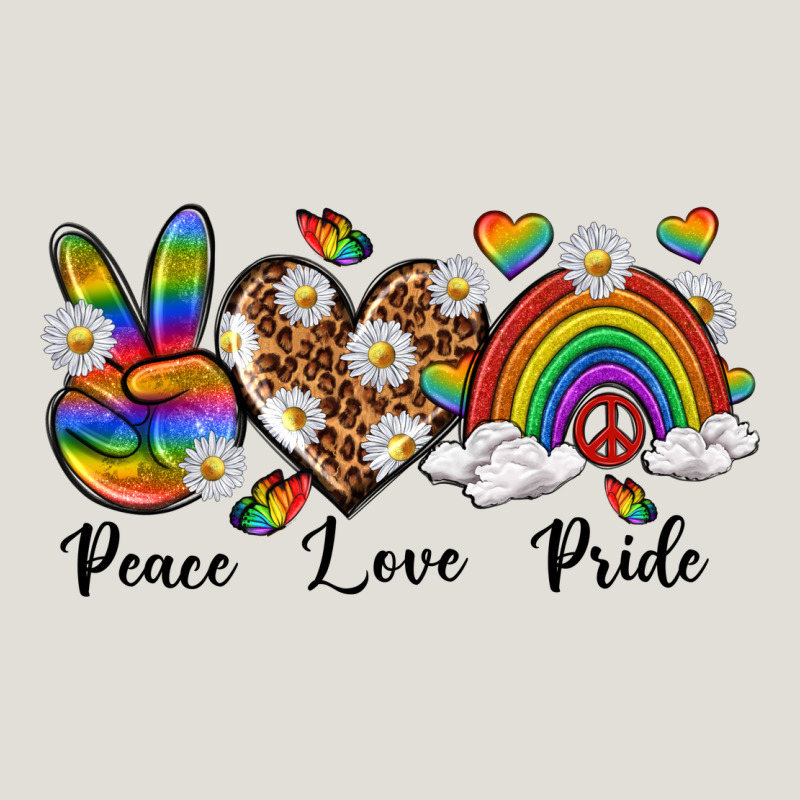 Peace Love Pride Heavy Core Tee by texasbilliewilder | Teevron