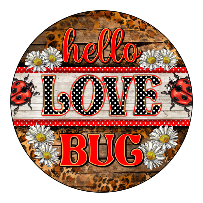 Hello Love Bug Ladybug Ornament Classic Tee by BarkalooDesign | Teevron