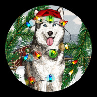 Husky And Farm Ornament Ladies Tee | Teevron