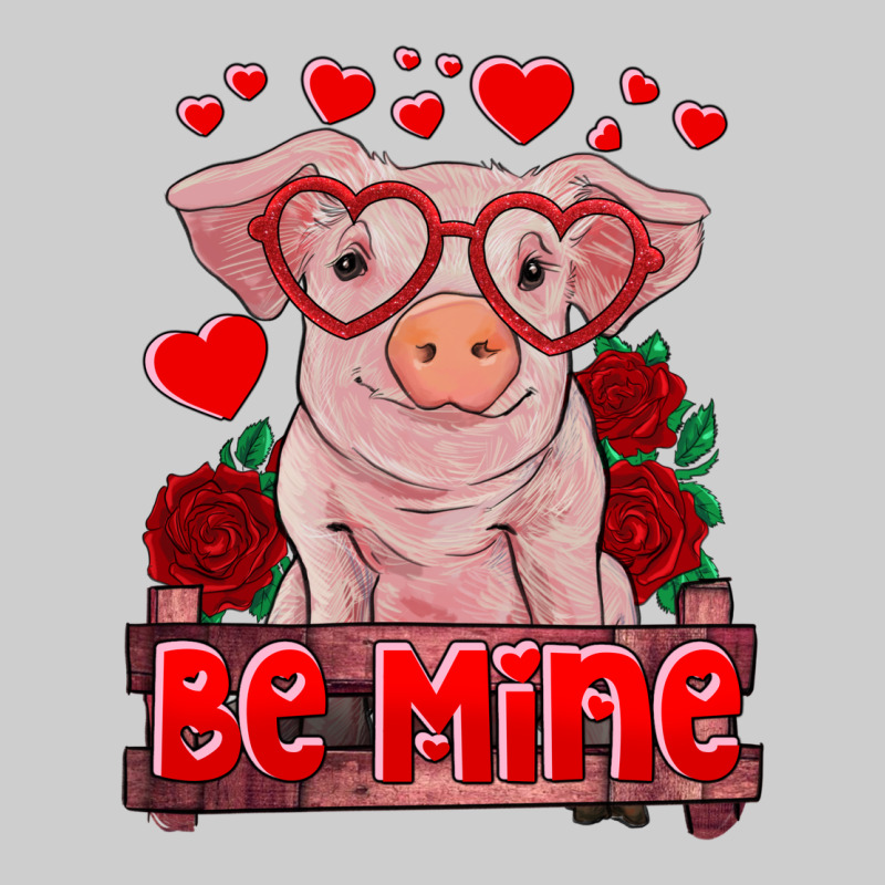 Be Mine Valentine's Day Baby Pig Premium Tee by RanaPortraitStore | Teevron