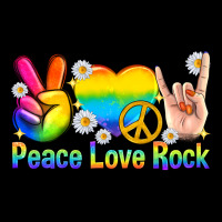 Peace Love Rock Pride Heavy Core Tee | Teevron