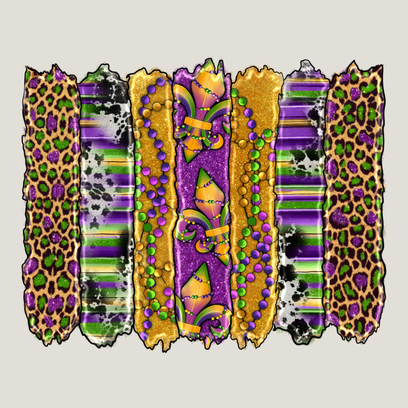 Mardi Gras Fleur De Lis Cowhide Serape Leopard Glitter Brushstrokes Heavy Core Tee by Artiststas | Teevron