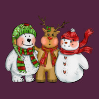 Christmas Polar Bear Reindeer And Snowman Urban Hoodie | Teevron
