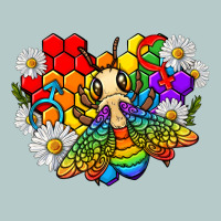 Pride Bee With Daisy Lgbtq Heavy Core Tee | Teevron
