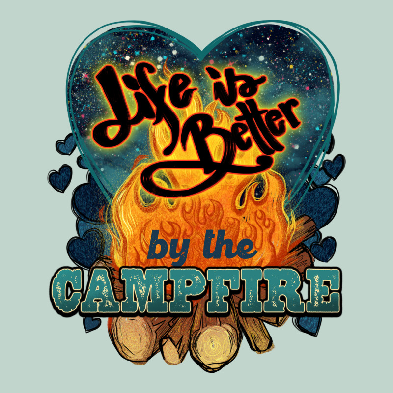 Life Is Better By The Campfire Zipper Hoodie by NancyCooperArtShop | Teevron