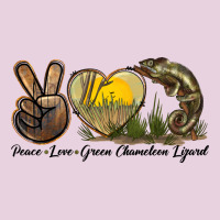 Peace Love Green Chameleon Lizard Classic Tee | Teevron