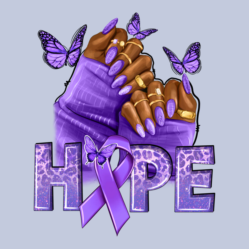 Hope Lavender Ribbon All Cancers Long Sleeve Tee by NancyCooperArtShop | Teevron