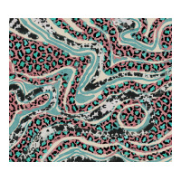 pink and turquoise cowhide and leopard | Teevron