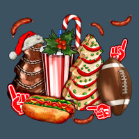 Christmas Tree Cake American Football  Ball And Hot Dogs Ado Urban Heavy Tee | Teevron