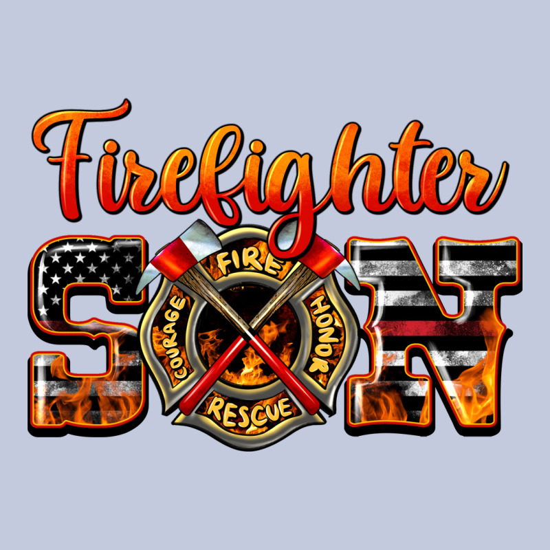 American Flag Firefighter Son Long Sleeve Tee by LillyAllenDesigns | Teevron