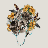Boho Wolf Skull Heavy Core Tee | Teevron