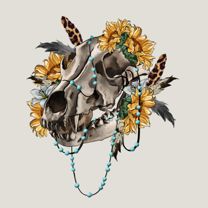 Boho Wolf Skull Heavy Core Tee by RanaPortraitStore | Teevron