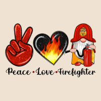 Peace Love Firefighter Urban Heavy Tee | Teevron