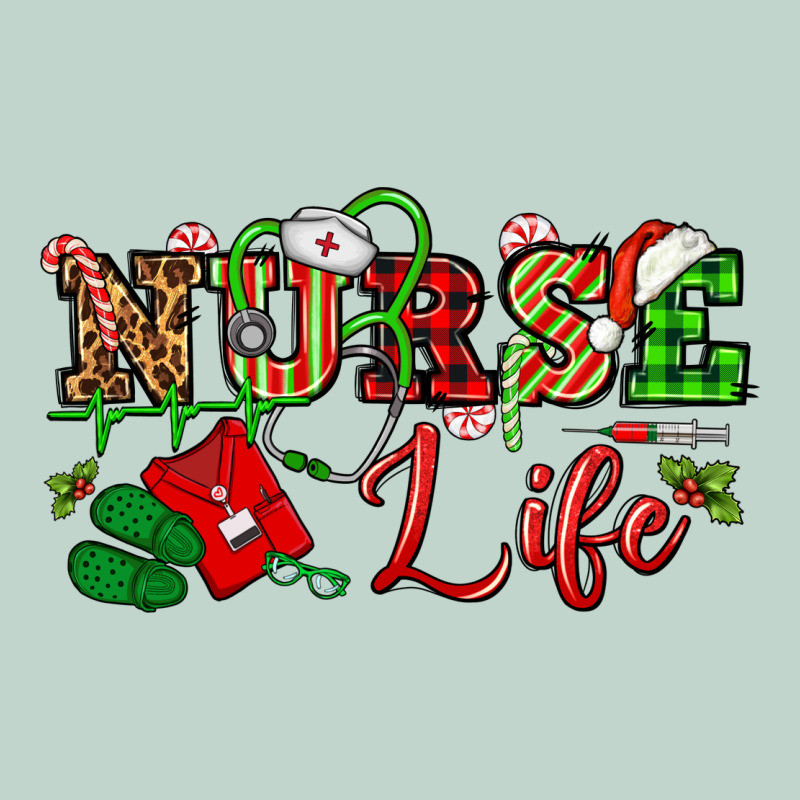 Nurse Life Christmas Zipper Hoodie by NancyCooperArtShop | Teevron