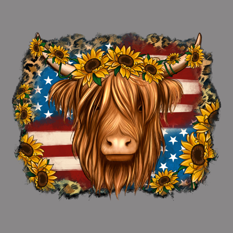 4th Of July Shaggy Cow Vintage Tee by Jasminsmagicworld | Teevron