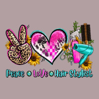 Peace Love Hair Stylist Vintage Hoodie | Teevron