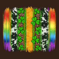 St Patricks Day Rainbow Brushstroke Heavy Core Tee | Teevron
