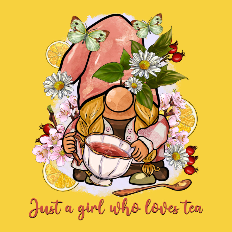 Just A Girl Who Loves Tea Gnome Premium Sweatshirt by BarkalooDesign | Teevron