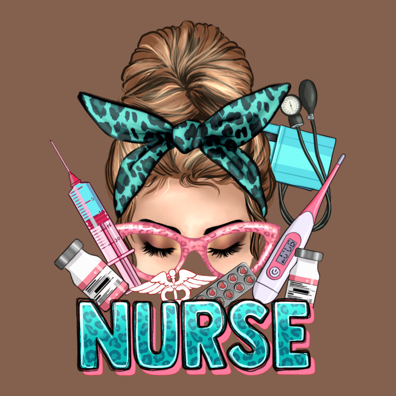 Nurse Life Messy Bun Zipper Hoodie by NancyCooperArtShop | Teevron