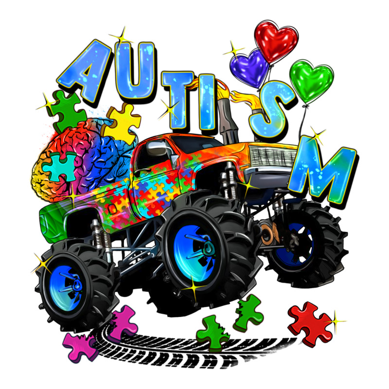 Monster Truck Autism Ladies Tee by Zillion Design Studio | Teevron