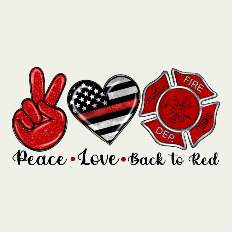 Peace Love Back To Red Urban Heavy Tee by Artiststas | Teevron