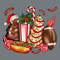 Christmas Tree Cake American Football  Ball And Hot Dogs Ado Heavyweight Sweatshirt | Teevron