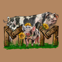 Western Mom With Spotted Pig And Baby Pig Long Sleeve Tee | Teevron
