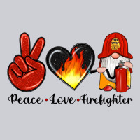 Peace Love Firefighter Heavyweight Sweatshirt | Teevron