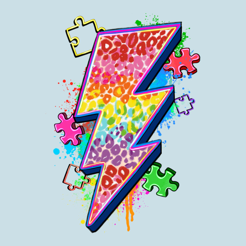 Lightning Bolt Autism Ladies Tee by Zillion Design Studio | Teevron