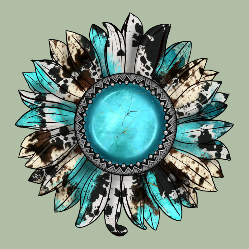 Western Sunflower Gemstone Urban Heavy Tee by JahusDesignShop | Teevron