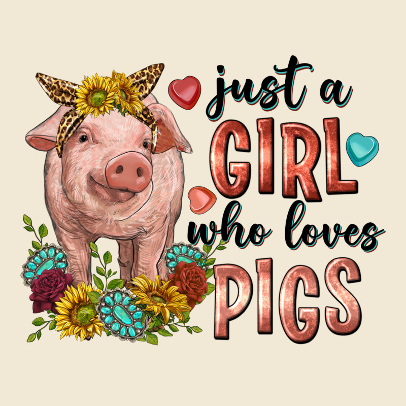 Western Just Girl Who Loves Pigs Ladies Tee by texasbilliewilder | Teevron