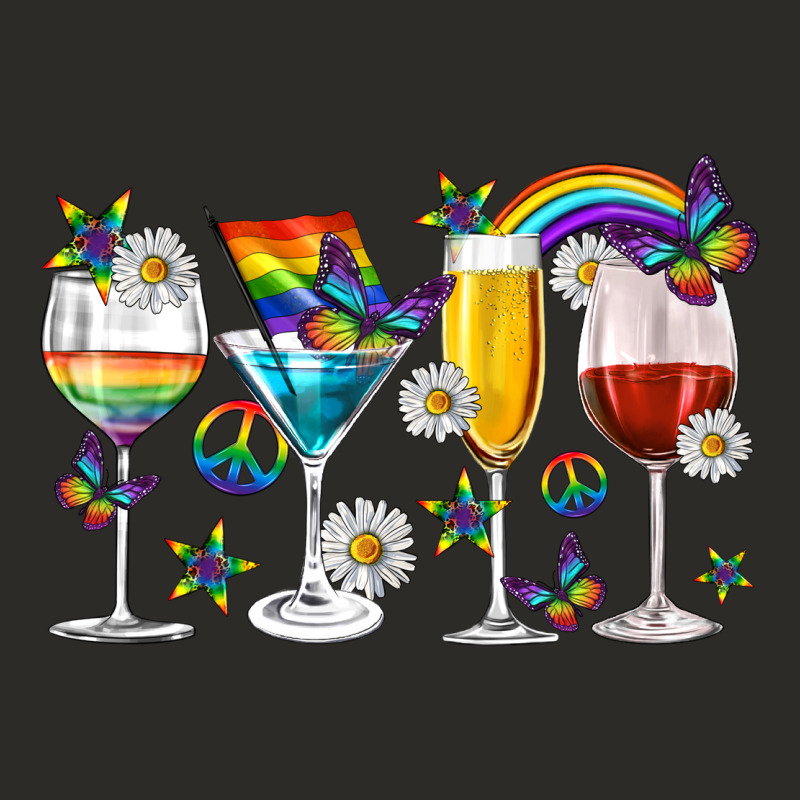 Pride Lgbtq Wine Cups And Glasses Heavy Core Tee by texasbilliewilder | Teevron