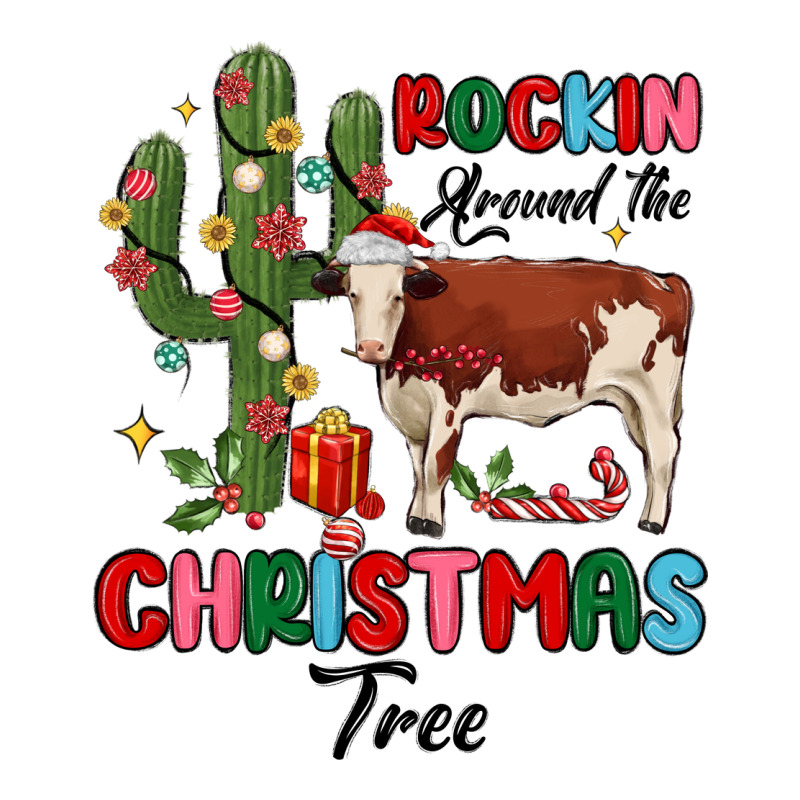 Rockin Around The Christmas Tree Zipper Hoodie by MaliasSmallBusiness | Teevron