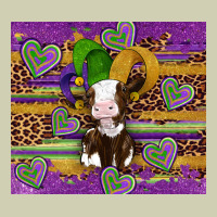 Mardi Gras Cow Heavy Core Tee | Teevron