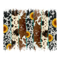 sunflower cowhide brush stroke | Teevron