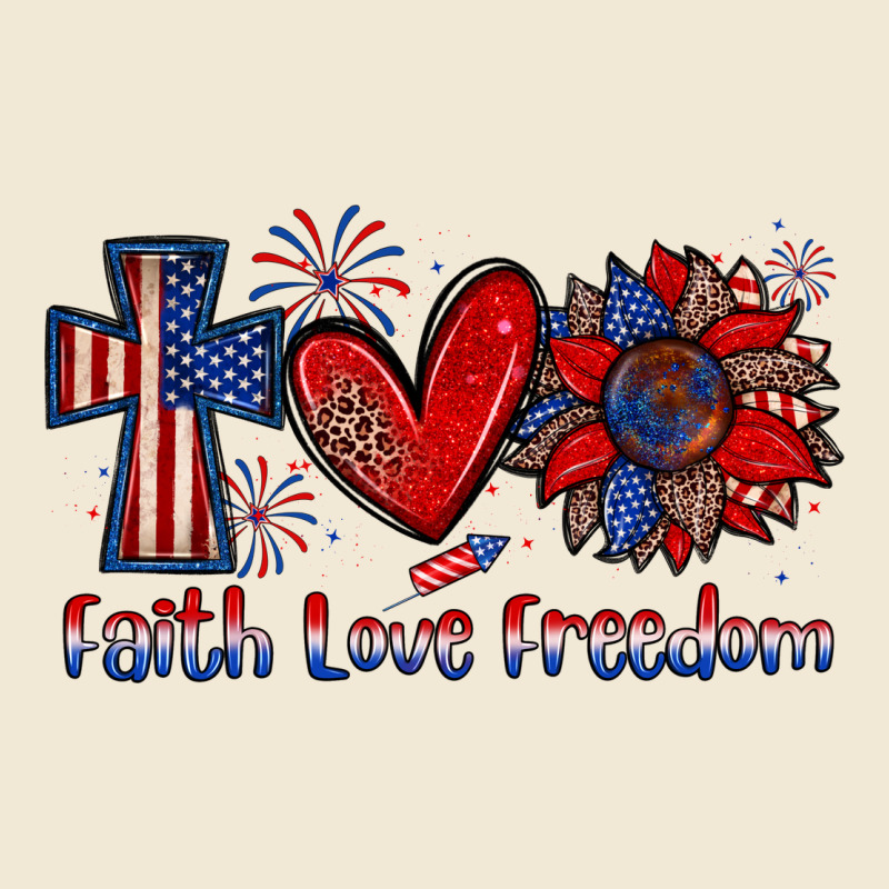 Faith Love Freedom Premium Tee by Zillion Design Studio | Teevron