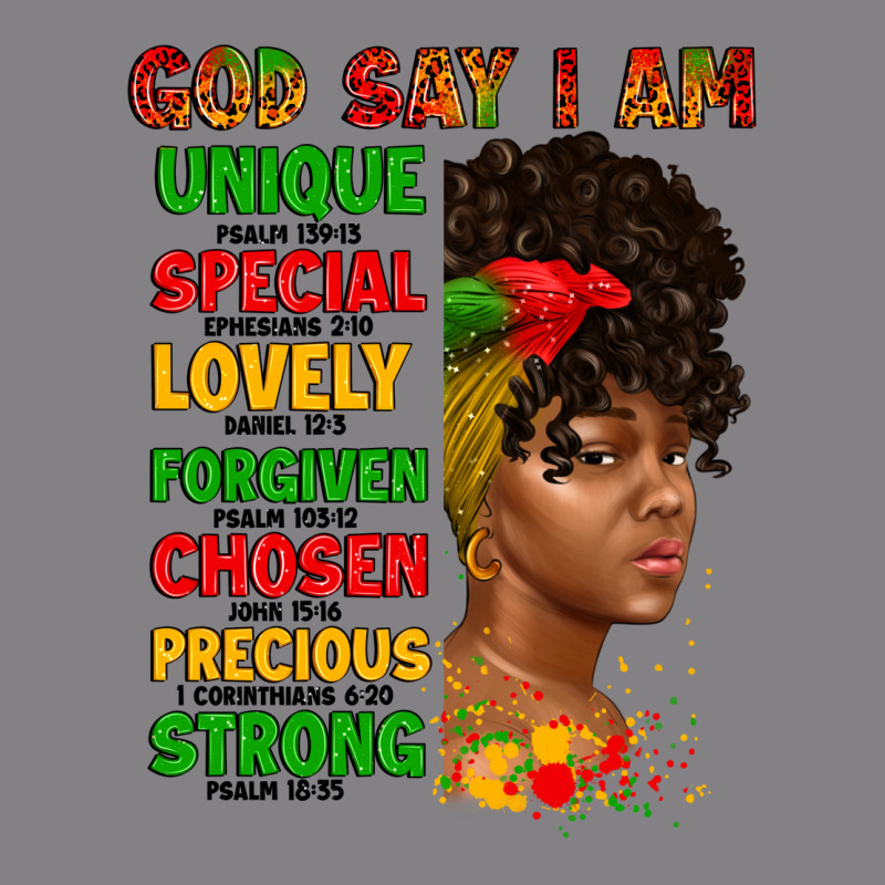 God Say I Am Juneteenth Afro Girl Heavyweight Hoodie by Artiststas | Teevron