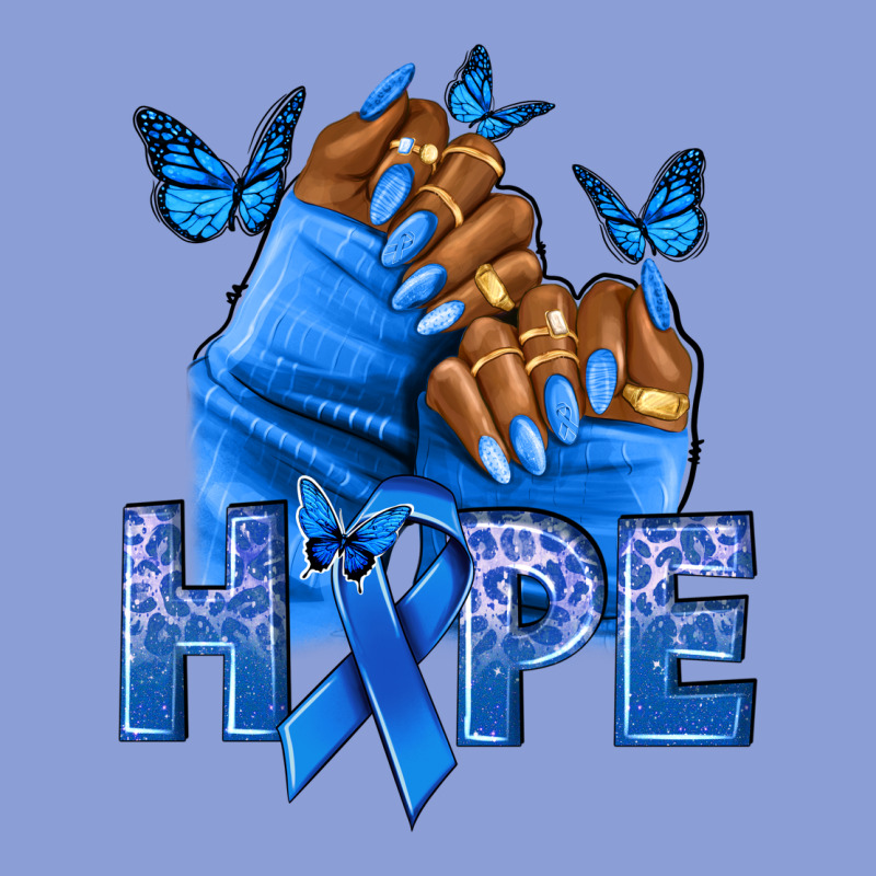 Hope Blueribboncolon Cancer Nails Long Sleeve Tee by NancyCooperArtShop | Teevron