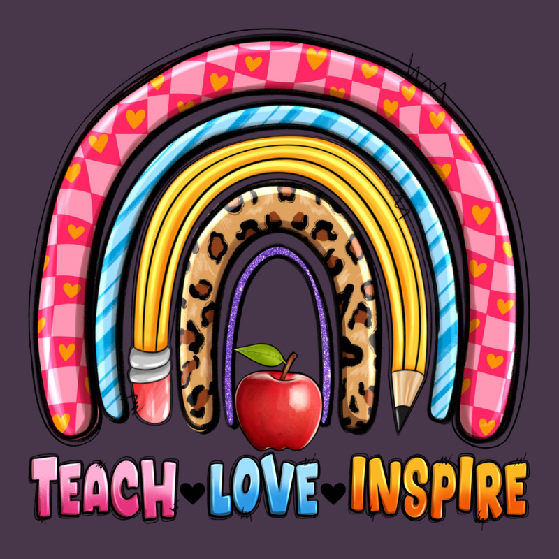 Teach Love Inspire Rainbow Heavyweight Hoodie by Artiststas | Teevron